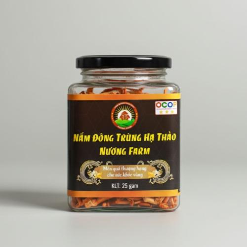 Nấm Đông Trùng Hạ Thảo Sấy Thăng Hoa Hiền Nương Farm 25gr - Đặc Sản An Giang